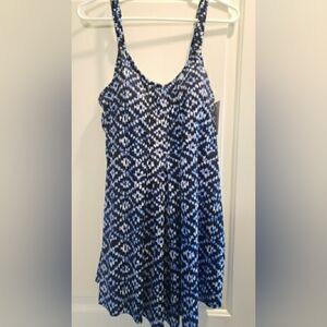 NWT Blue Swimsuit Size 16 Croft And Barrow